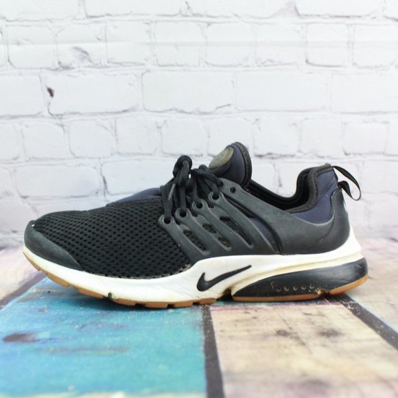 Nike Shoes - Nike Air Presto Black White Mesh Gum Running Sneakers Size 8 M